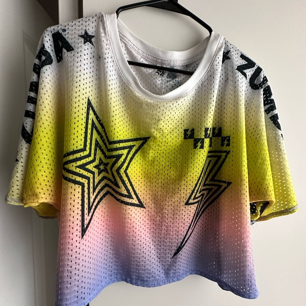 Zumba Wear Fitness Boxy Mesh Top